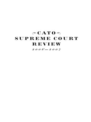 cover image of Cato Supreme Court Review, 2006-2007